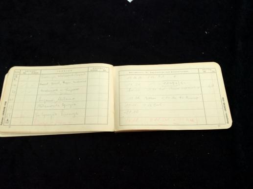 Nazi DDAC BORDBUCH 1938 with plenty of entries