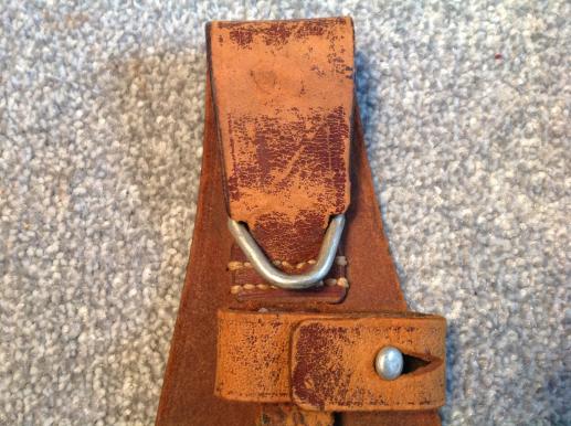 Third Reich Brown Leather equipment hanger