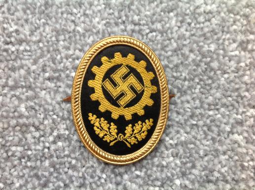 Third reich DAF Cap Insignia