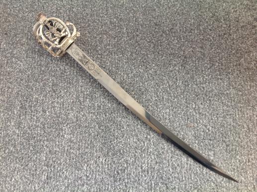 Miniature Basket Hilted Sword French ?