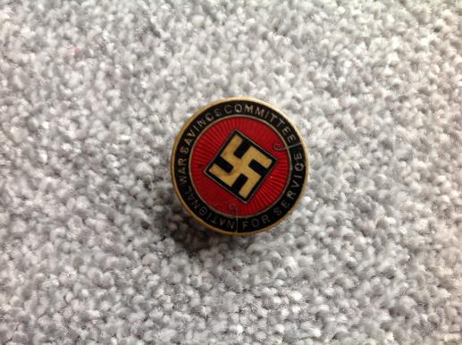 WW1 British National War Savings Committee Lapel Badge