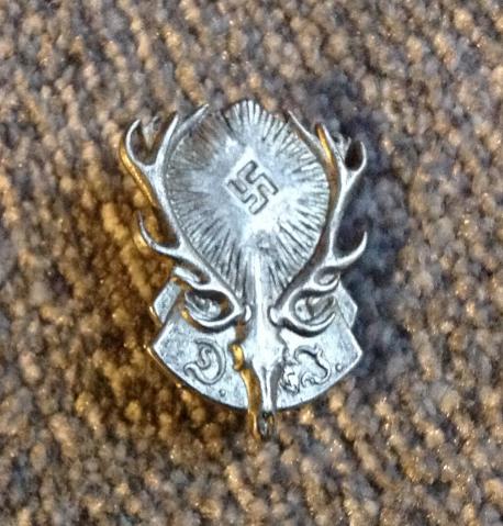 Third Reich Deutsches Jägerschaft Members Pin