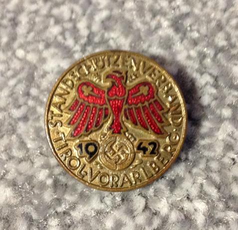 German Austrian WW2 Shooting Award Lapel Badge.