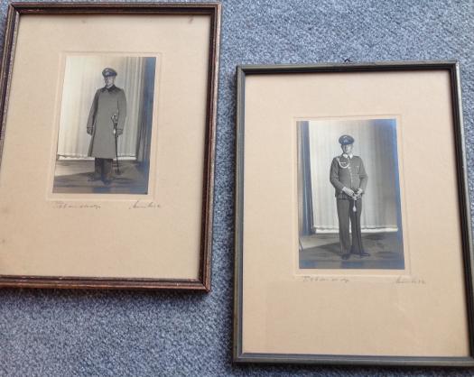 German Third Reich Officer Studio Photographs