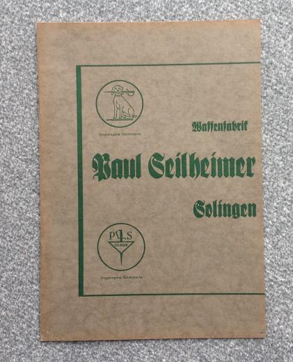 ORIGINAL Paul Seilheimer Sales Catalogue