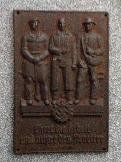 Third Reich DAF/RAD Celebration Plaque