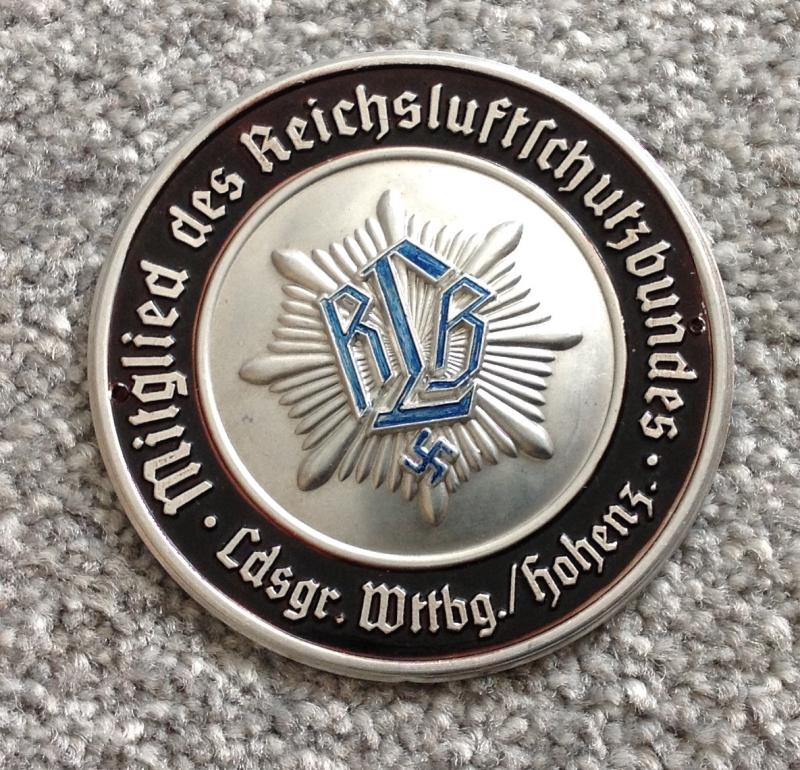 Third Reich RLB Membership Plaque