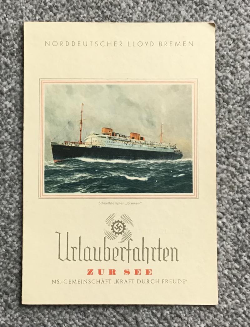 Third Reich KDF Cruise Programme 1938