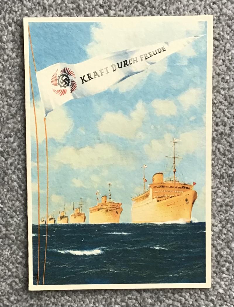 Third Reich KDF Cruise Programme/Menu-Wilhelm Gustloff