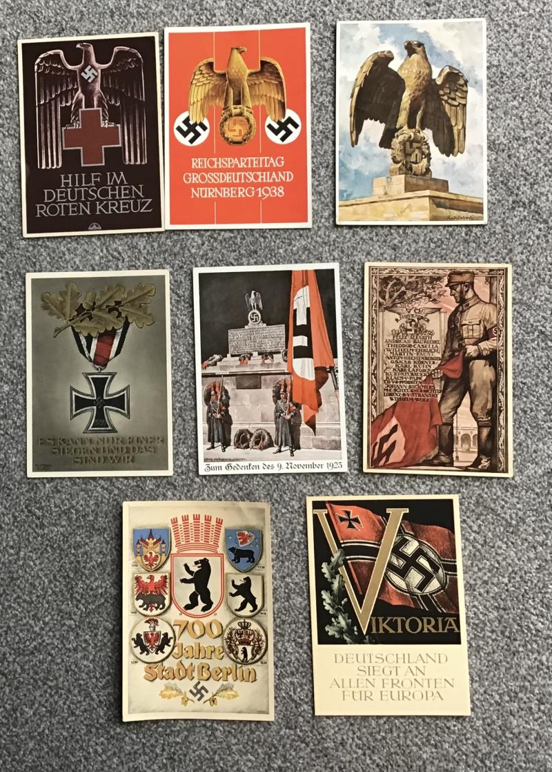 Third Reich Eight Propaganda Postcards