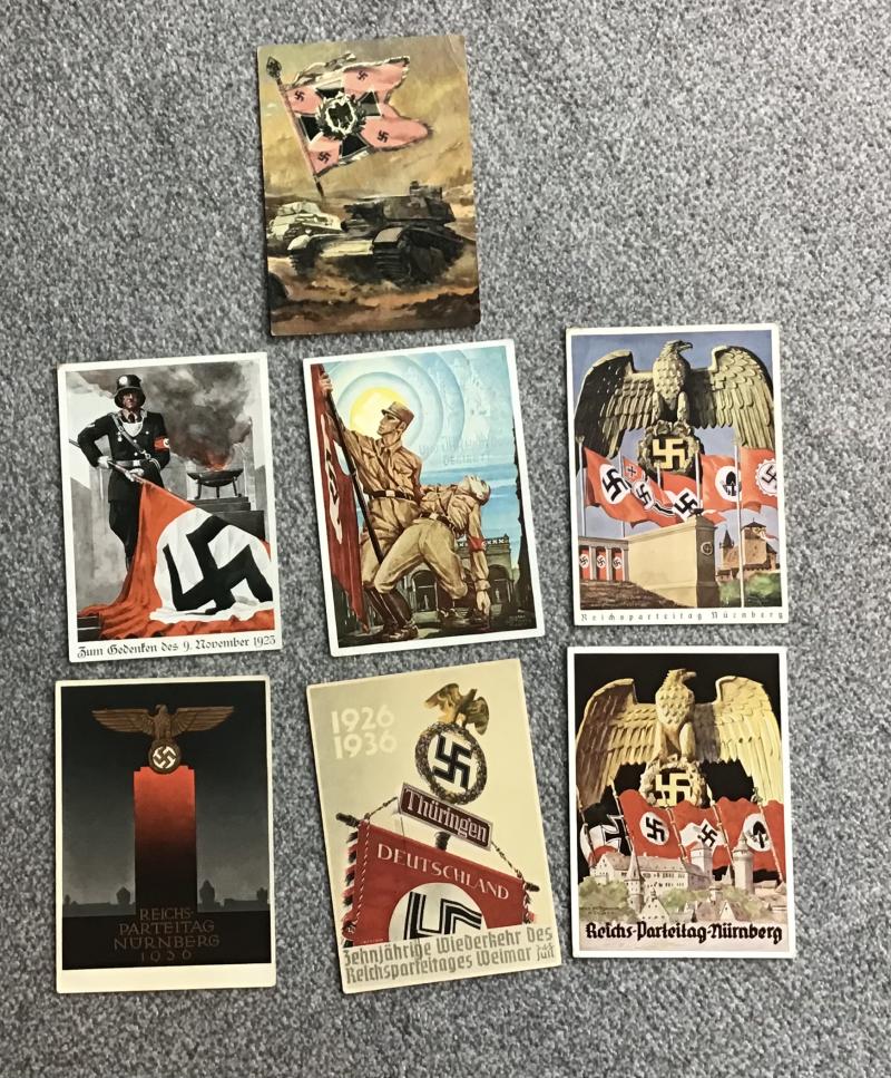 Third Reich Seven Propaganda Postcards