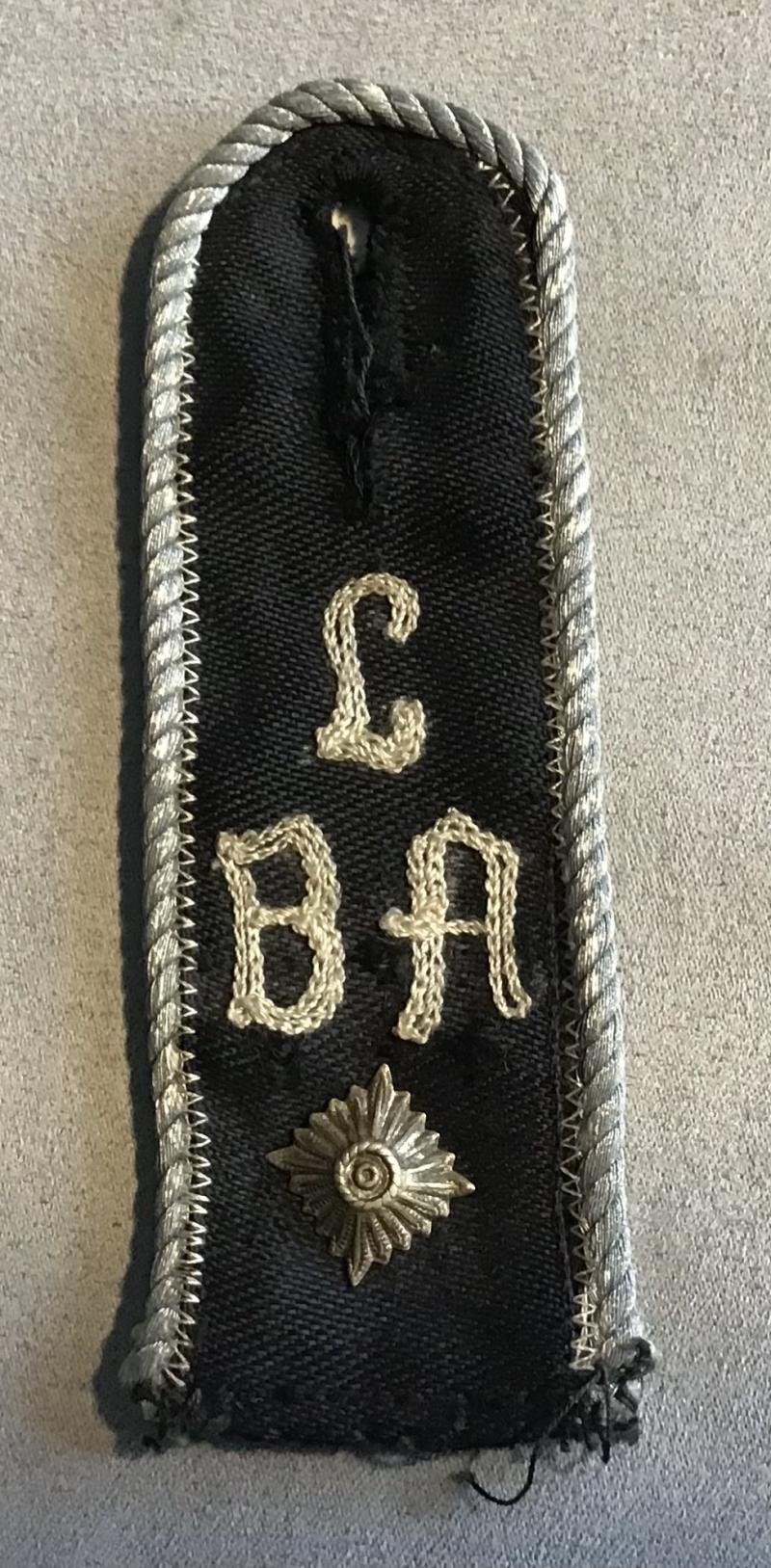 Third Reich LandJahr Shoulder Boards