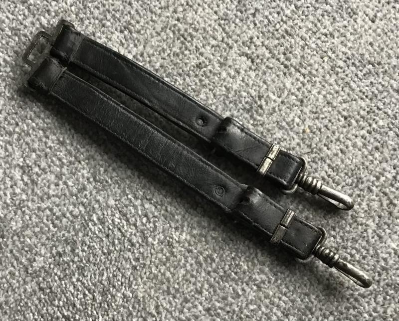 Third Reich TENO Officer Dagger Leather Hangers