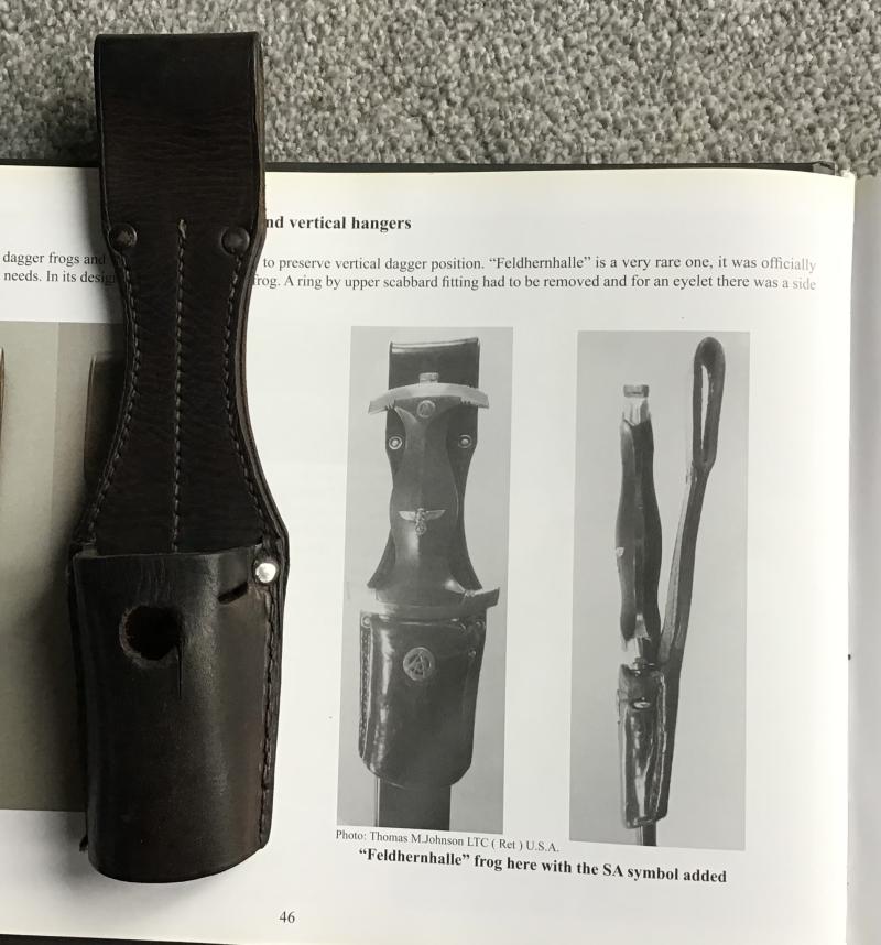 Third Reich SA Dagger Feldherrnhalle Frog