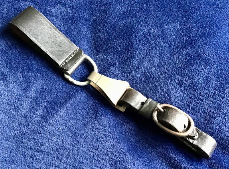 Third Reich SS Dagger Single Piece Hanger and Belt Loop
