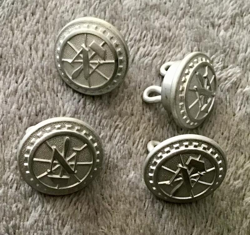 Third Reich Teno Uniform Buttons