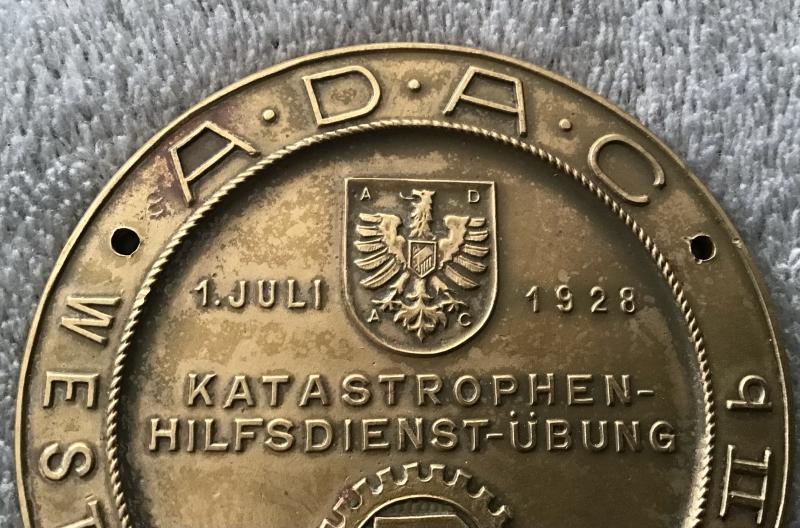 Third Reich A.D.A.C. Plaque