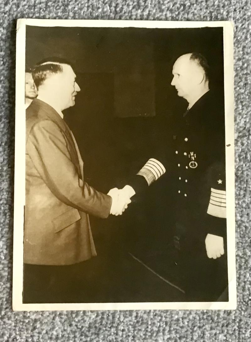 Third Reich Press Photo-Hitler/Doenitz