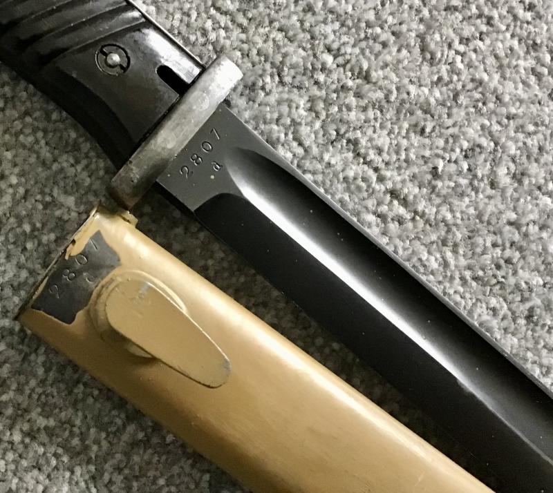 Third Reich Africa Corps (DAK) K98 Bayonet