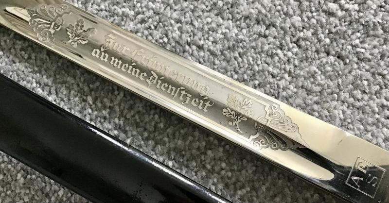 Third Reich Single Etch Dress Bayonet-Evertz