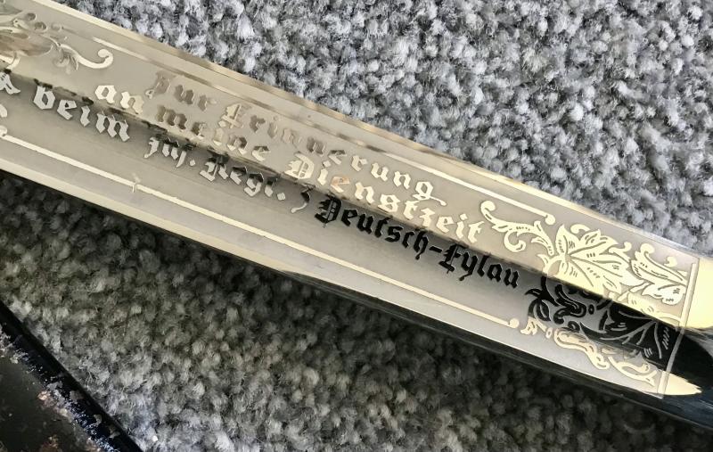 Third Reich Pioneer Etched Dress Bayonet-Pack